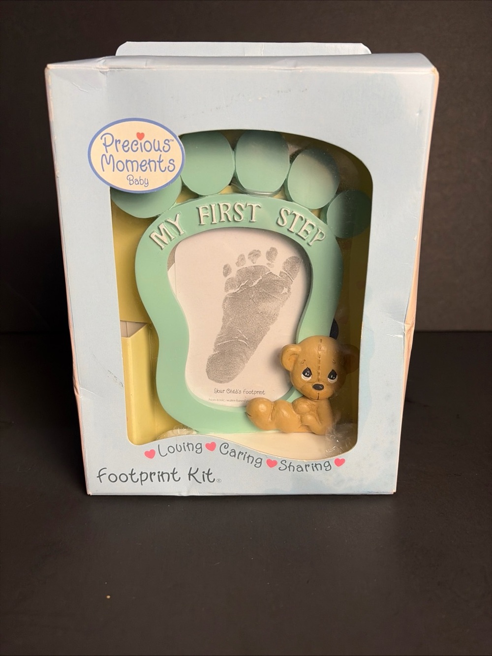 Vintage Precious Moments Baby Footprint Kit MY FIRST STEP 2002 - NEW Y2K Era